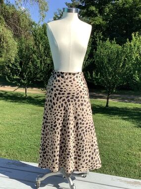 Cheetah Style Print Skirt